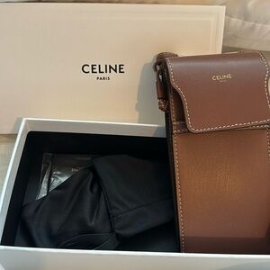 Brand new Celine phone pouch with strap